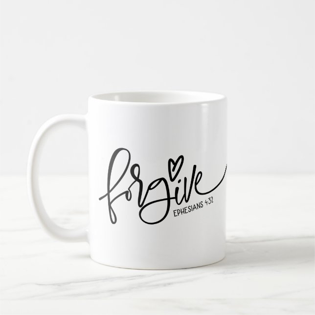 Taza De Café Perdonar la escritura de café (Izquierda)