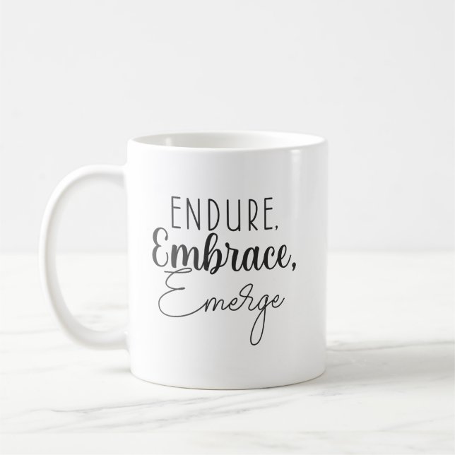 Taza De Café Perdurar, Abrazo - Hustle, Gimnasio, Motivación de (Izquierda)