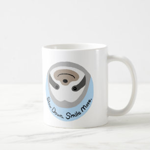 Taza De Café Pereza más linda divertida de la sonrisa del