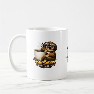 Taza De Café Perezoso con café – Too Smart to Rush