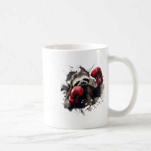Taza De Café Perezoso de boxeo con guantes de boxeo Kickboxing