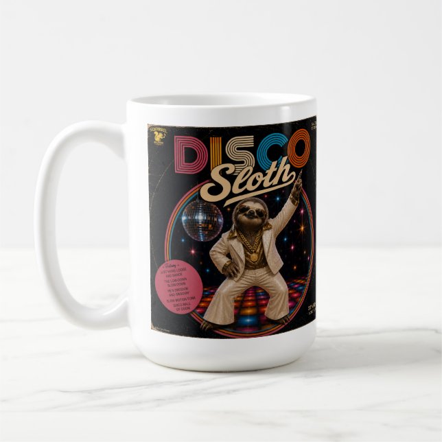 Taza De Café Perezoso Disco (Izquierda)