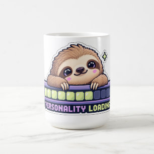 Taza De Café Perezoso Divertido Cargando Personalidad