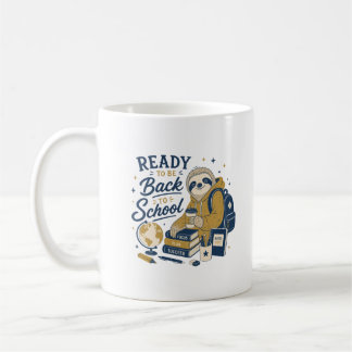Taza De Café Perezoso Estético Vintage Regreso a Clases