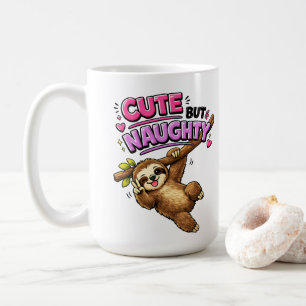 Taza De Café Perezoso lindo pero travieso