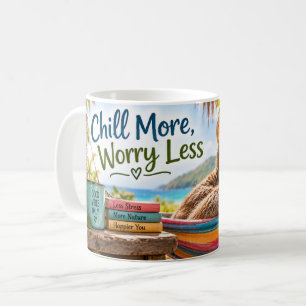 Taza De Café Perezoso Relájate Más Preocúpate Menos