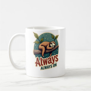 Taza De Café Perezoso Vintage Cita Perezosa Divertida Diseño Ef