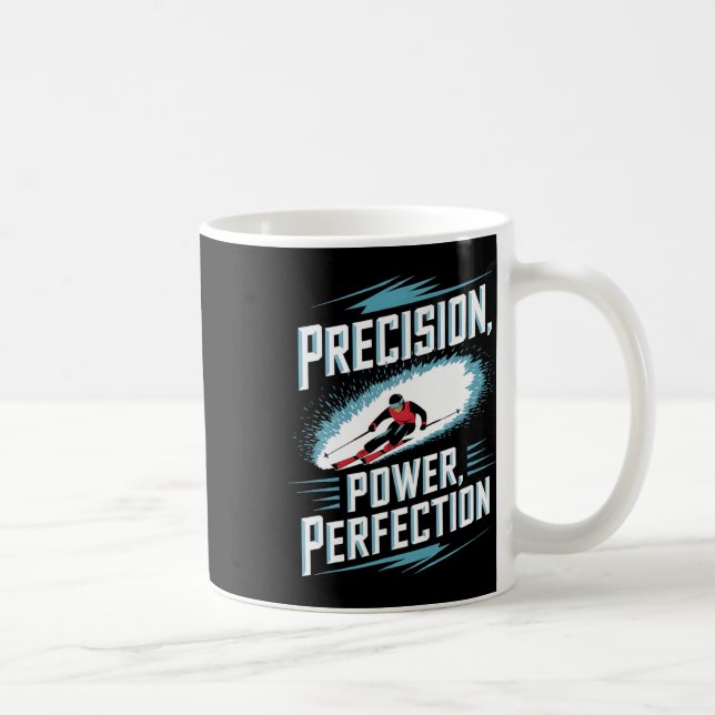 Taza De Café Perfección de precisión y potencia en esquí alpino (Derecha)