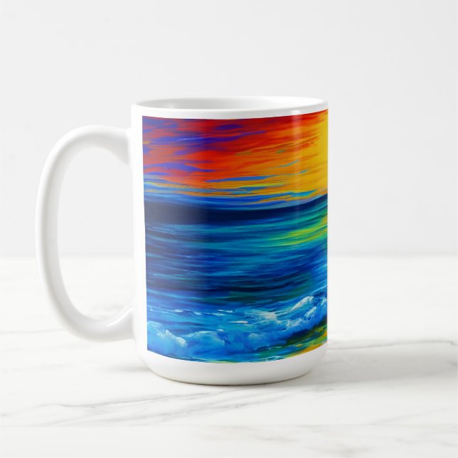Taza De Café Perfecta Beach Sunset Mug (Izquierda)