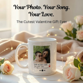 Taza De Café Perfecto regalo de San Valentín, foto musical Pers
