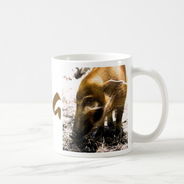 Taza De Café Perfil 1966 del cerdo (Derecha)