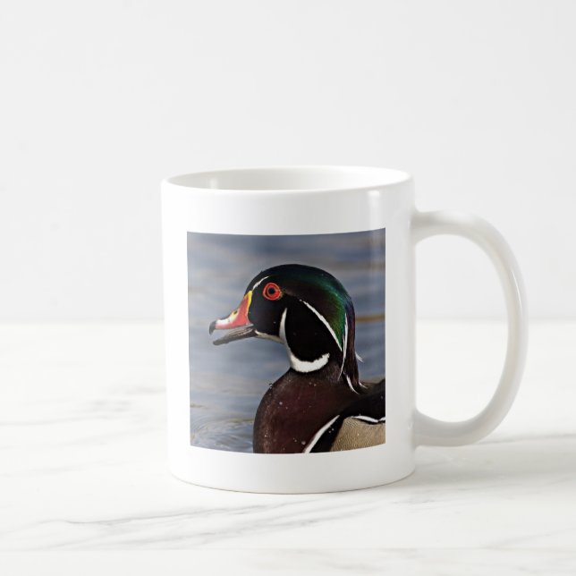 Taza De Café Perfil de un pato maderero (Derecha)