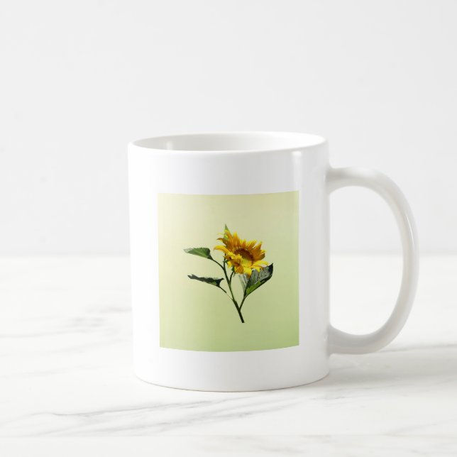 Taza De Café Perfil de un tazón de café girasol (Derecha)