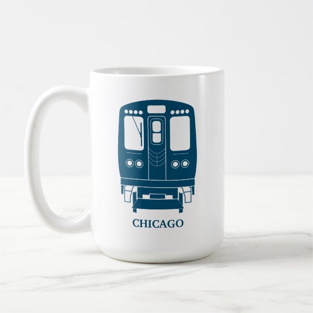 Taza De Café Perfil "L" de Blue Chicago (Izquierda)