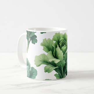 Taza De Café Perforación de lechuga verde botánica - Perforació