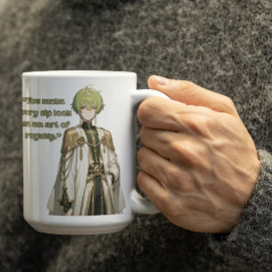 Taza De Café Perforación de oreja Royal Anime Guy