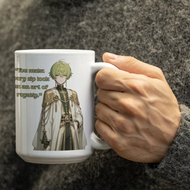 Taza De Café Perforación de oreja Royal Anime Guy (Subido por el creador)