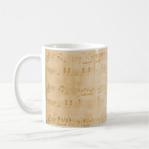 Taza De Café Pergamino antiguo de fondo