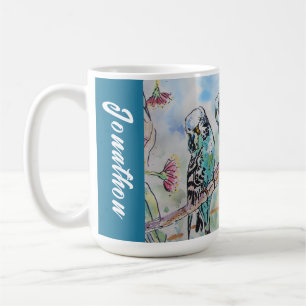 Taza De Café Pericos Budgie Loros Maridos Nombre de Hombres
