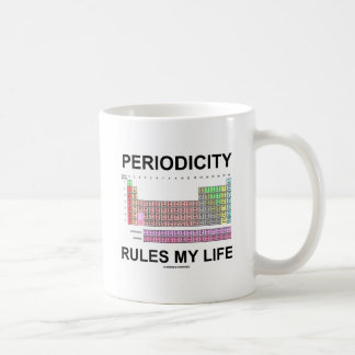 Taza De Café Periodicidad Régimen Mi Vida (Humor De Tabla Perió