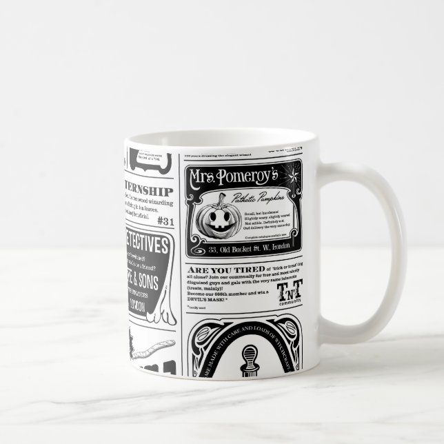 Taza De Café periódico espeluznante (Derecha)