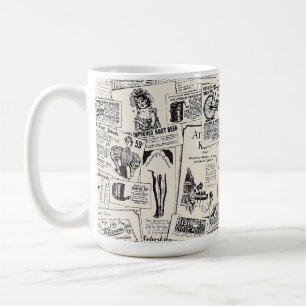 Taza De Café Periódico Vintage