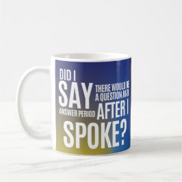 Taza De Café Período de preguntas y respuestas después de habla