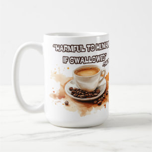Taza De Café "Perjudicial para los seres humanos si se traga"