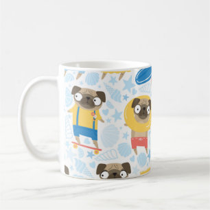 Taza De Café Perlas en las vacaciones. patrón con personalizado