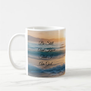 Taza De Café "Permanecer Y Saber Que Soy Dios"