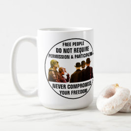 Taza De Café Permiso y participación