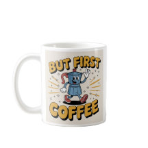 Pero el primer café: tu impulso matutino, juguetón