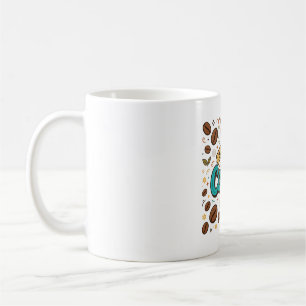 Taza De Café Pero Primero Café Tipografía Retro Arte de Granos
