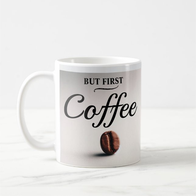 Taza De Café Pero Primero, Café Un Ritual Mañana/Café Mug (Izquierda)