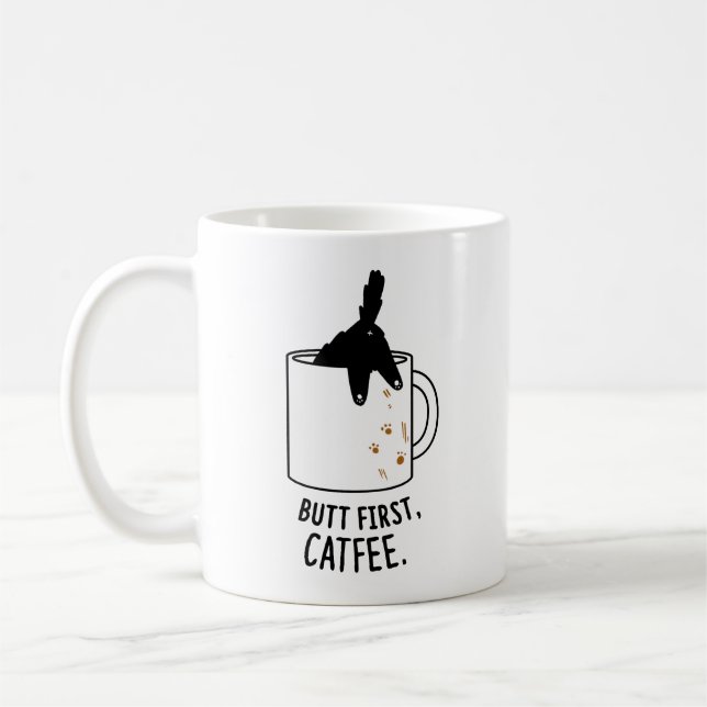 Taza De Café Pero primero, Cat Mug, a cargo del gato (Izquierda)
