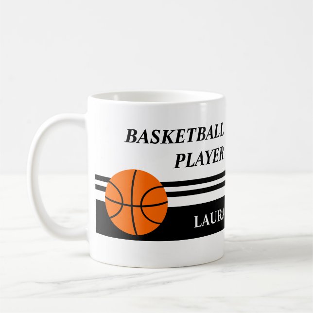 Taza De Café Peronalized Basketball Coffee Mug (Izquierda)