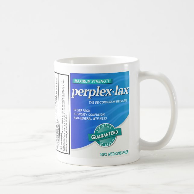 Taza De Café Perplex | Mug de regalo para la farmacia (Derecha)
