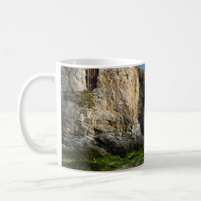Taza De Café Perranporth Sea Cornwall Coast Inglaterra (Izquierda)