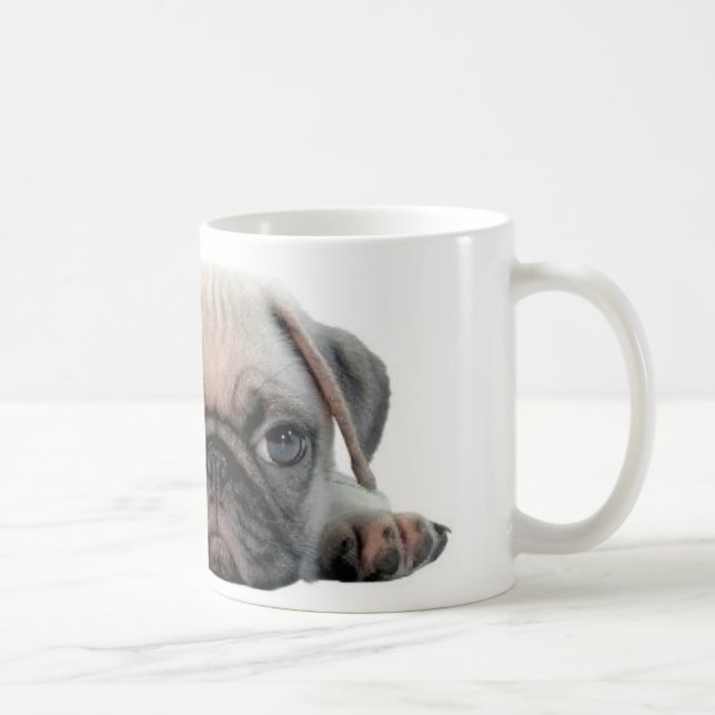 Taza De Café perrito adorable del barro amasado (Derecha)