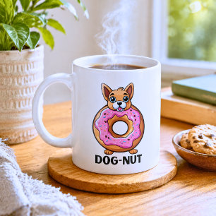 Taza De Café Perrito-Adorable-Donut