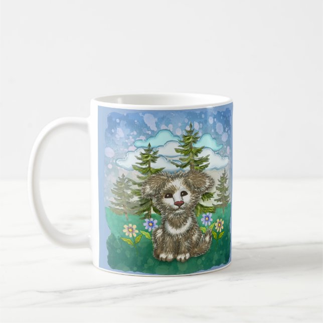 Taza De Café Perrito Brownie Pup  (Izquierda)