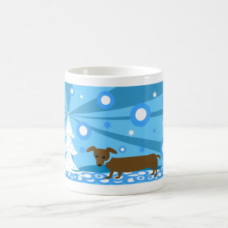 Taza De Café Perrito caliente del día de fiesta