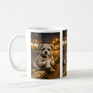 Taza De Café Perrito con café – Noche tranquila en la ciudad