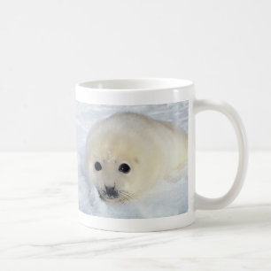 Taza De Café Perrito de foca de Groenlandia mullido