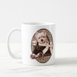 Taza De Café Perrito de Houndstooth Westie
