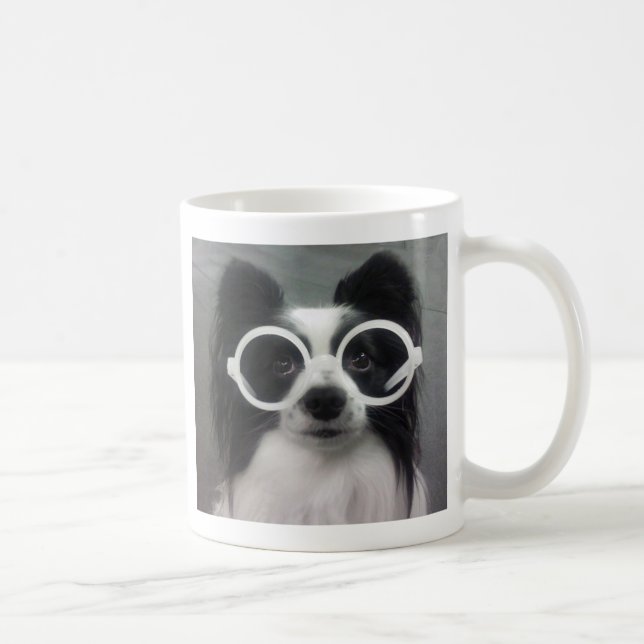 Taza De Café Perrito de Papillon (Derecha)