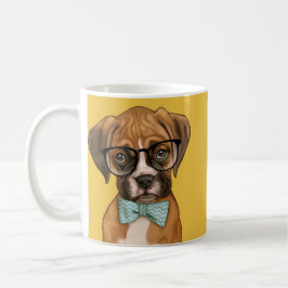 Taza De Café Perrito del boxeador del inconformista