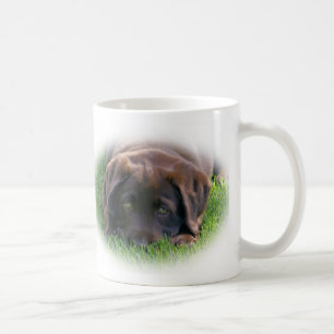 Taza De Café Perrito del laboratorio del chocolate