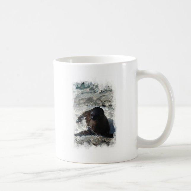 Taza De Café Perrito del león marino (Derecha)