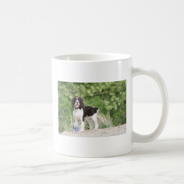 Taza De Café ¡Perrito del perro de aguas de saltador! (Derecha)